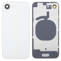 Tapa trasera iPhone 16E Blanca con marco y lens