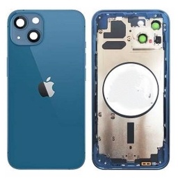 Carcasa trasera Iphone 12 azul  completa con Flex y Carga Inalmbrica