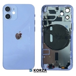 Carcasa trasera  iPhone 12 MINI Purpura COMPLETA con FLEX Y CARGA INALAMBRICA