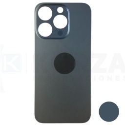 Tapa Trasera Iphone 15 PRO AZUL TITANIO S Lens con Sticker