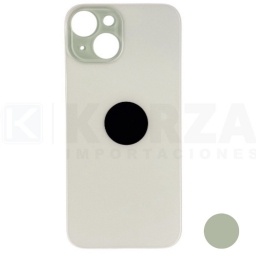 Tapa Trasera Iphone 15  Plus Verde s Lens con Sticker