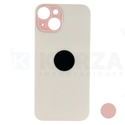 Tapa Trasera Iphone 15  Plus Rosa s Lens con Sticker