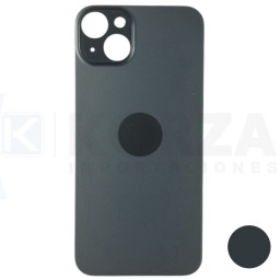 Tapa Trasera Iphone 15  Plus Negro  s Lens con Sticker