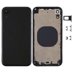 Carcasa iPhone XR NEGRA Completa con Flex y Carga Inalmbrica