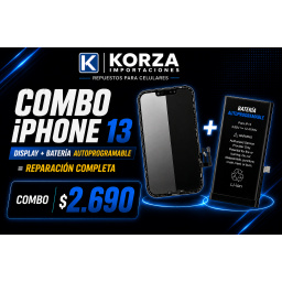 Combo Display iphone 13 + bateria autoprogramable
